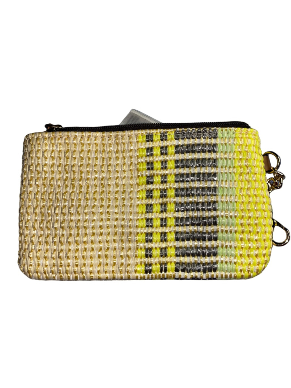 Women's ALDO Clutch Wristlet One Size Tan Yellow Woven